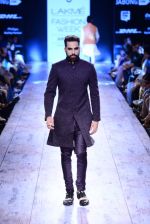 Model walk the ramp for Kunal Rawal Show at Lakme Fashion Week 2015 Day 4 on 21st March 2015